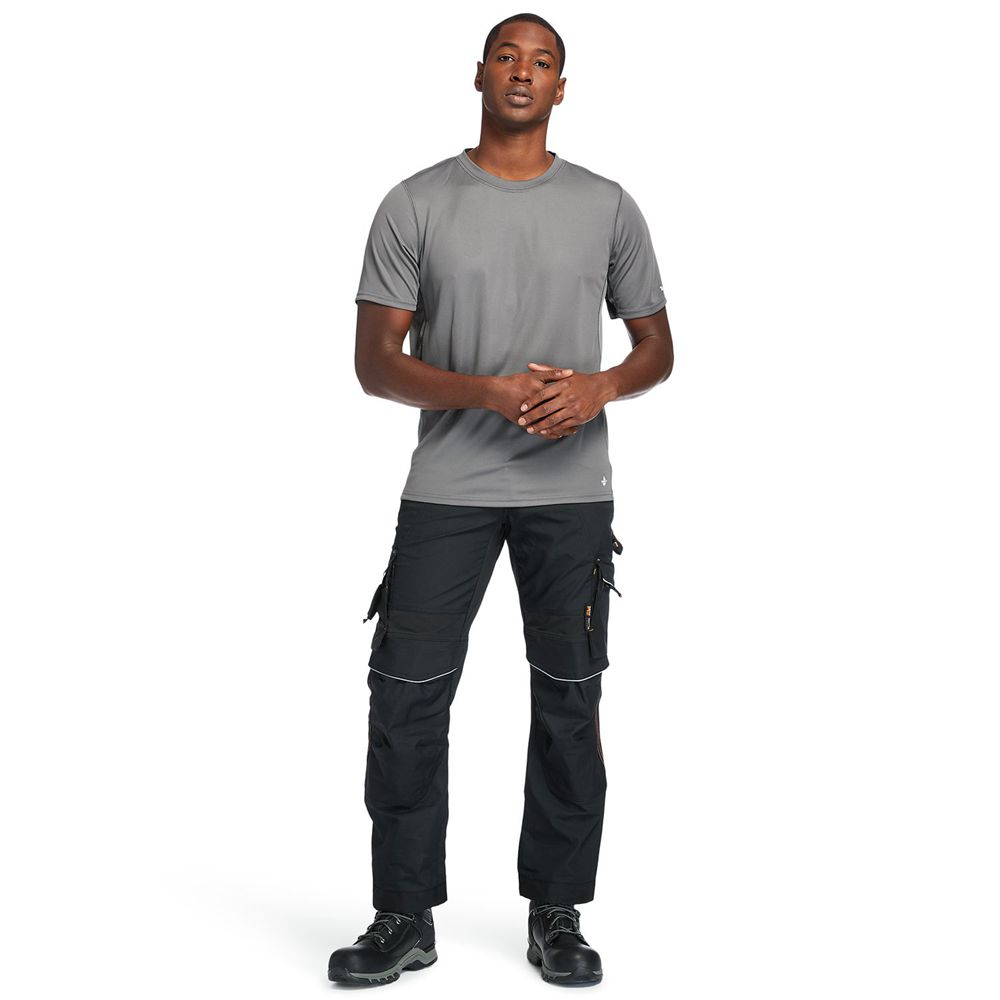 Camisetas Timberland Hombre Pro® Wicking Good Short-Sleeve Gris - Chile ESB-931604